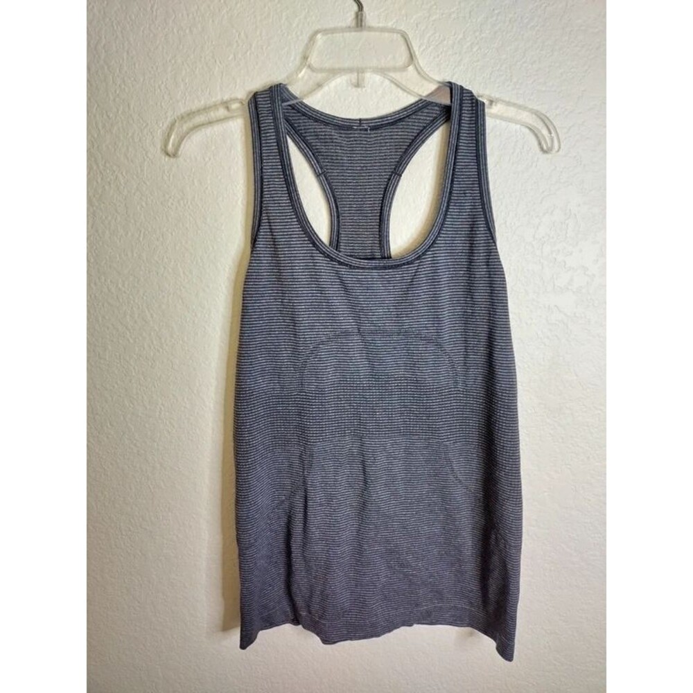 Lululemon Tank Top Striped Swiftly Tech Racerback sz 10